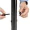 Global Industrial 68L Wave Bike Rack, Black, Flange Mount, 7-Bike Capacity 652778M - alternate 4